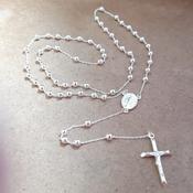 Sterling Silver Rosary Beads SH45040