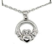 Sterling Silver 16mm Claddagh Pendant SP5016 image