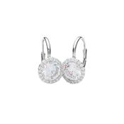 Sterling Silver CZ Halo Earrings ST1165 image