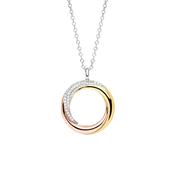 Sterling Silver MODERN TRIO NECKLACE BLENDED ST2127 D