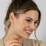 Silver Baroque flair earrings Jumana ST2243 image