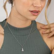 Silver Drop style necklace Yamila  ST2259 image