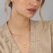 SILVER GOLD PLATED PETIT PEARLS NECKLACE MARICIA ST2284 image