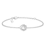 Sterling Silver Double Happiness CZ Bracelet ST2421 image