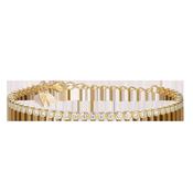 Silver Gold-plated 2mm Tennis Bracelet ST2510