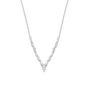 Sterling Silver CZ Sparkly Couture Necklace Katelyn ST2528