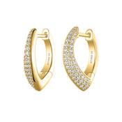 Silver Gold-plated Glamour Girl Hoop Earrings ST2608 image