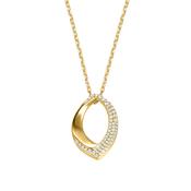 Silver Gold-plated CZ Glamour Girl Pendant ST2624 image