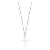 Sterling Silver Zirconia Cross ST806