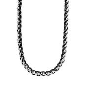 Steelwear Hamburg Steel &amp; Black Spiga Necklace SW-953 image