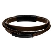 Steelwear London Men's Leather Bracelet Brown SW-998 image