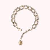 Bronzeallure Golden Grumetta Chain Bracelet with Cubic Zirconia Pavé WSBZ02269Y.WR image