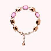 Bronzeallure Bracelet with Shiny Nuggets and Baguette Gem Prism WSBZ02436.KU image