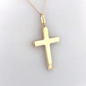 9ct Yellow Gold  Large Polished Cross GP787 image
