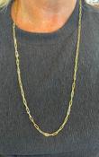 9ct Gold 78cm Paperlink Necklet GC603 image