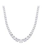 Diamonfire Zirconia Graduated Tennis Necklace N4338