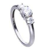Diamonfire Claw Set Trilogy Ring R3624 image