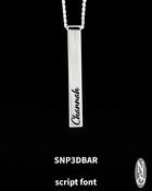 Sterling Silver 3D Bar SNP3DBAR image