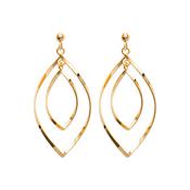 Amèlie 18ct Gold-Plated Teardrop Twist Drop Earrings 1412700 image