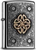 Zippo Chrome Celtic Knot Windproof Lighter 2004750