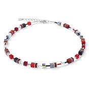 COEUR DE LION GeoCUBE® Necklace red-hematite 4014100312