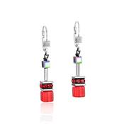 COEUR DE LION GeoCUBE® Earrings red-hematite 4014200312