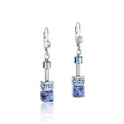 COEUR DE LION GeoCUBE® Earrings sodalite &amp; haematite blue 4017200700