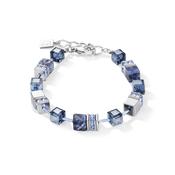 COEUR DE LION GeoCUBE® Bracelet sodalite &amp; haematite blue 4017300700