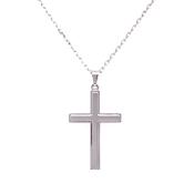 Sterling Silver Edged Men's Cross SP5324