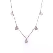 Sterling Silver CZ Drops Necklet SP5800 image