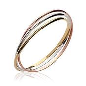 Amèlie 18ct Gold-Plated 3 Colour Triple Bangle 80573666