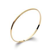Amèlie 18ct Gold-Plated 3mm D-Shape Bangle 805733 image