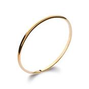 Amèlie 18ct Gold-Plated 4mm D-Shape Bangle 805734 image