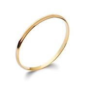 Amèlie 18ct Gold-Plated 5mm D-Shape Bangle 805735 image