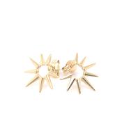 9ct Gold Sunburst Stud Earrings GE681 image