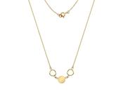 9ct Gold Circle &amp; Disc Necklace GP652 image