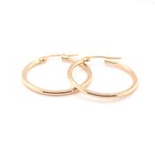 9ct Gold 20mm Skinny Hoop Earrings GE2035/20