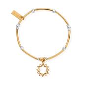 ChloBo Sterling Silver / Gold Tone Wishful Soul Star Bracelet image