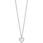 Little Star Silver Mia Plain Small Heart Pendant LSN0020