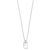 Silver Oli Boys Tag Necklace