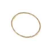 Sterling Silver 18ct Gold Plated Tight Twist Bangle N5021 image