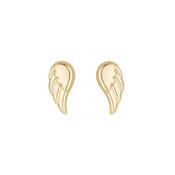 9ct Gold Angel's Wing Stud Earrings GE700 image