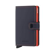 Secrid Miniwallet Matte Nightblue &amp; Orange Leather