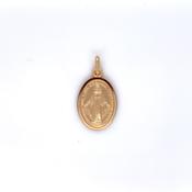 9ct Yellow Gold 18mm Miraculous Medal GP842