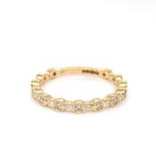 18ct Gold Diamond Bubbles Band 0.27ct X121 image