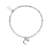 ChloBo Sterling Silver Mini Cube Dainty Moon &amp; Sun Bracelet image