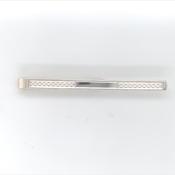 Sterling Silver 4mm Patterned Tiebar SG61