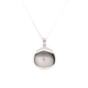 Sterling Silver Round Memorial  Locket SPD244C1