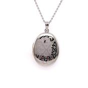 Sterling Silver Oval Celtic Locket SPD274 image
