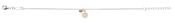 SILVER  SWEET GLAM GOLD PLATED CZ DISC BRACELET ST1607 image